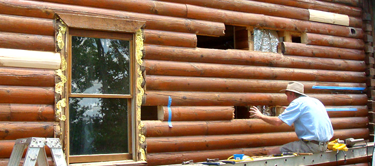 Log Home Repair Coweta County, Georgia