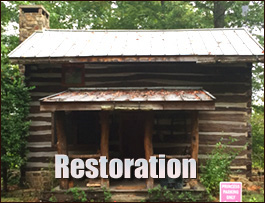 Historic Log Cabin Restoration  Coweta County, Georgia